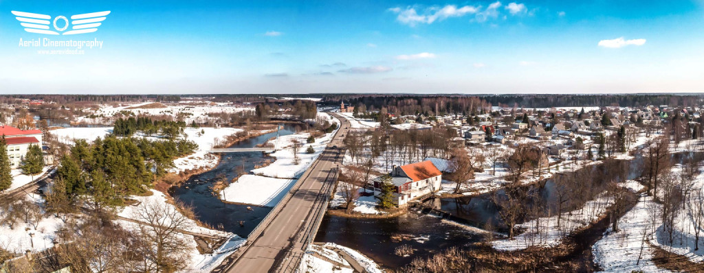 Aerial panoramic photo