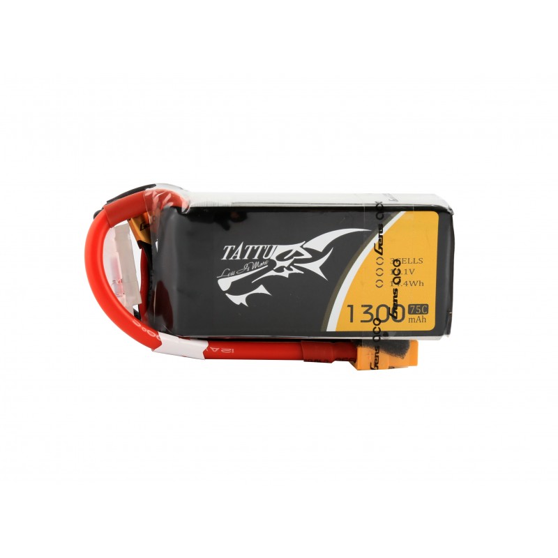 TATTU 1300mAh 11.1V 75C 3S1P Lipo Battery Pack